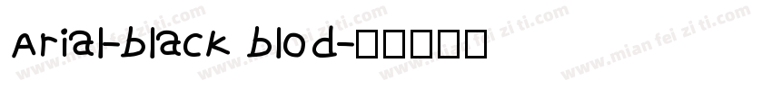 Arial-black blod字体转换